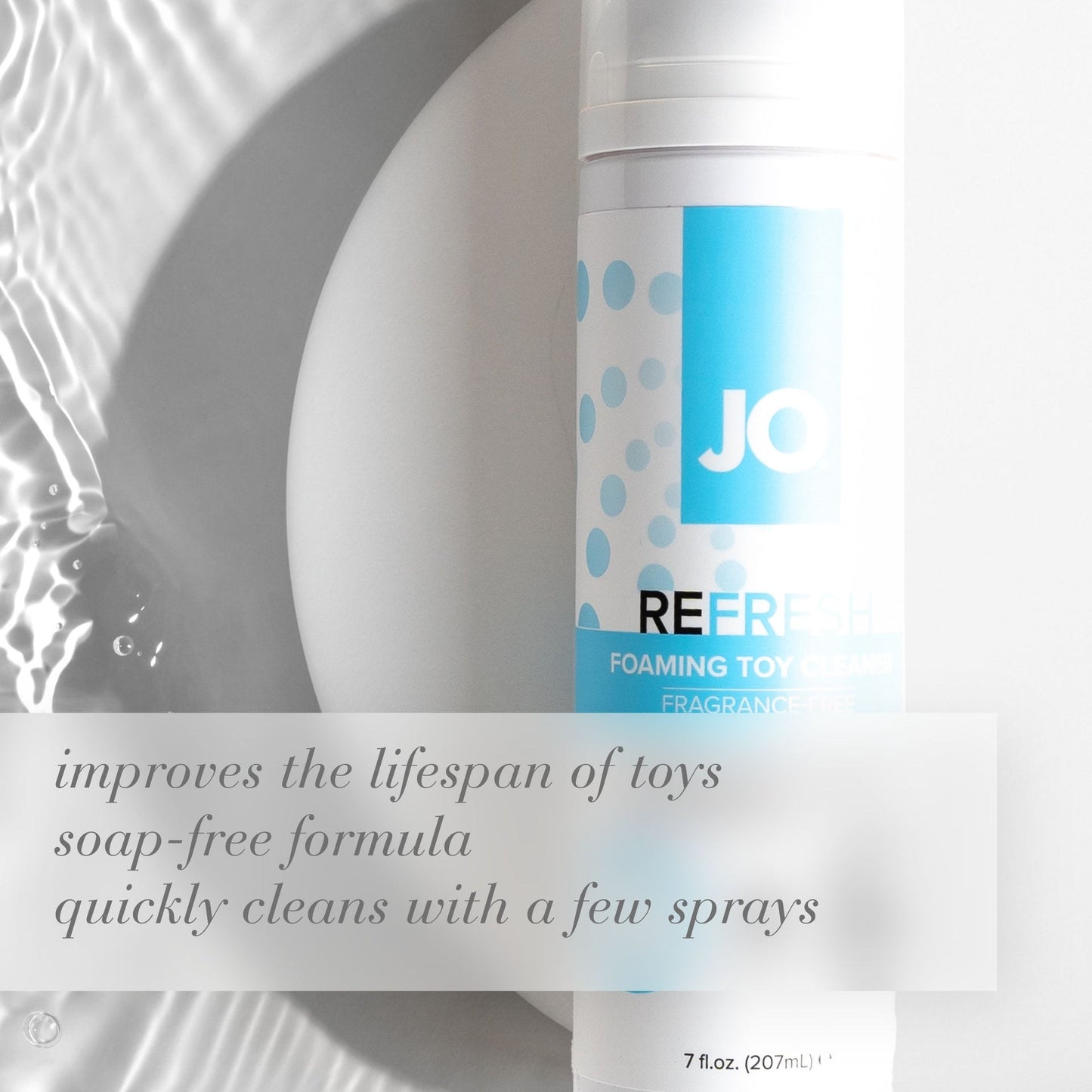 JO Refresh成人玩具清洁消毒泡沫 207ml